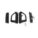 Buy cheap Black D Shaped Door Handles Pull Handle Lock With Key Customizable Design from wholesalers