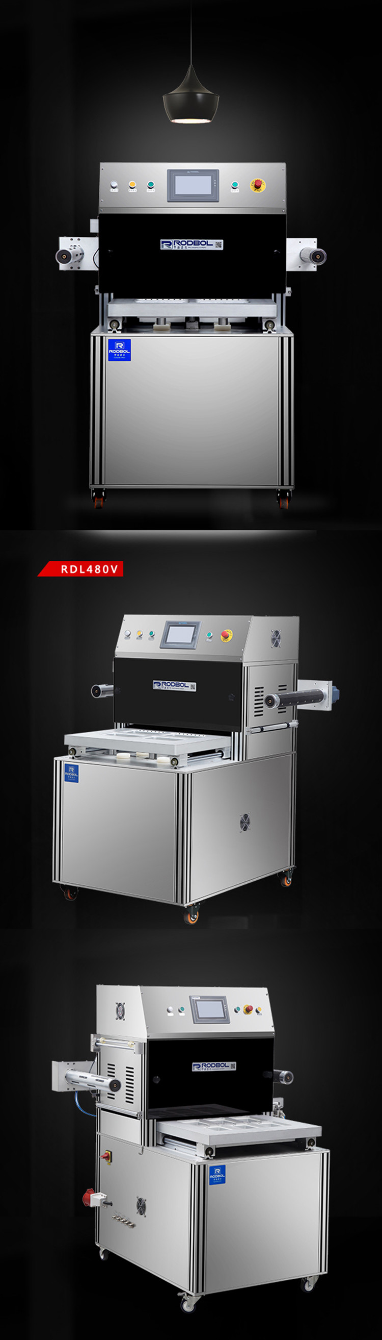 Multifunction Vacuum Packaging Machine Floor Type PLC Control Touch Screen