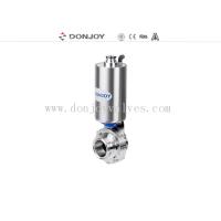 Buy cheap Pneumatic Operation Sanitary Butterfly Valves with Clamped Ends Silicon seal 12" product