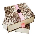 bespoke crystal jewelry lid and base gift box crystal packaging paper box