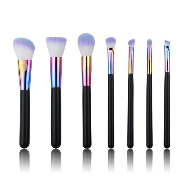 Buy cheap Rainbow Ferrule Makeup Brush Set Magical Party Series Flawless Look from wholesalers