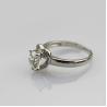 Buy cheap Women Jewelry 925 Silver 6mm Round Cubic Zirconia Heart Engagement Ring (F33) from wholesalers