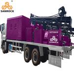 Water Well Drilling Rig With Compressor 600m Bore hole Truck Mounted Water Well
