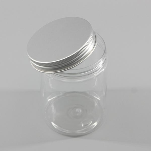 Buy cheap 300ml Transparent Cylinder PET Storage Jar for Food Snack Honey Packaging from wholesalers