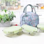 Borosilicate Leakproof 800ml 34oz Glass Food Container