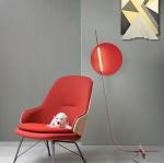 Nordic red LED Floor Lamp Living Modern Minimalist Room Home Creative Decor