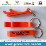 Plastic Beer White Bottle Opener Key Chain Promotional Bottle Opener with Key