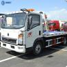 Buy cheap Size 6300mm Load Weight 7ton Sinotruk HOWO 4x2 Flatbed Tow Truck from wholesalers