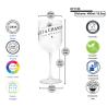 Buy cheap Fashions 450ml Black Reusable Plastic Wine Glasses Moet & Chandon acrylic champagne flutes from wholesalers