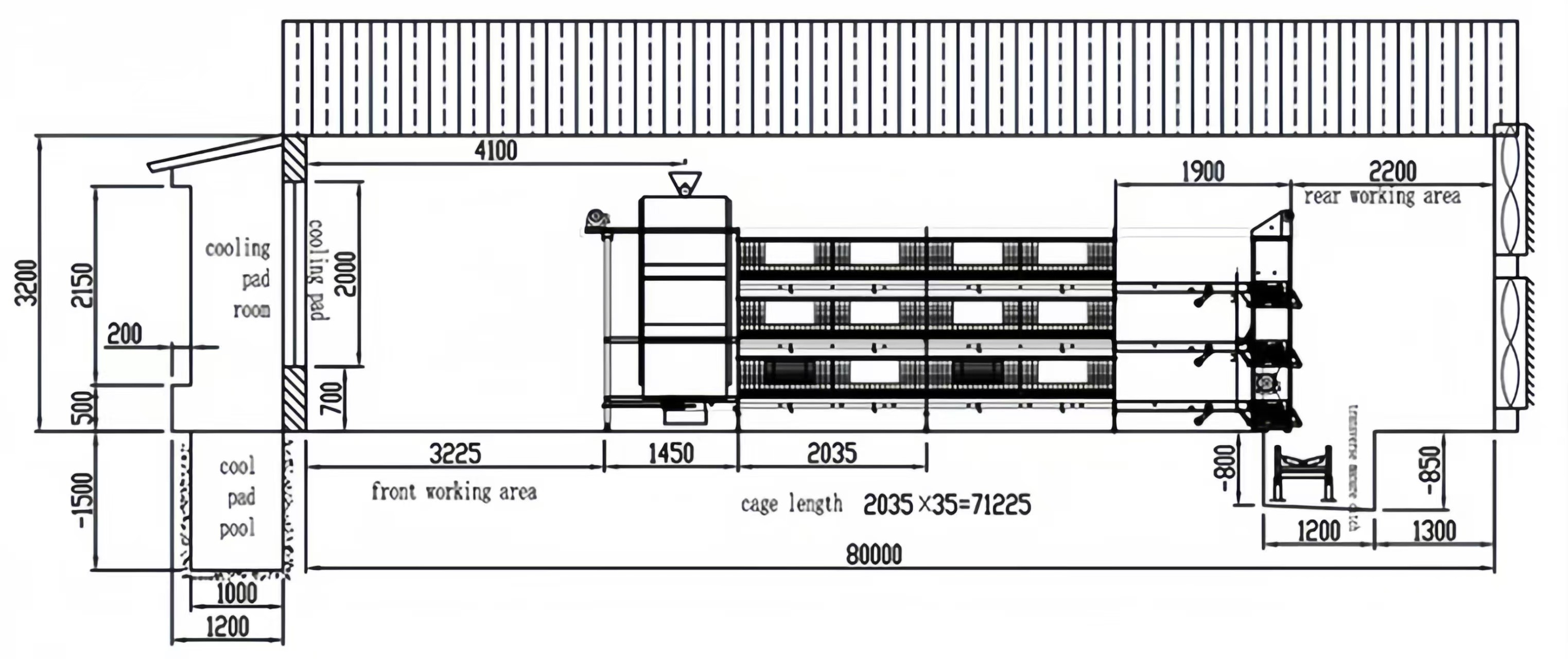 Steel Chicken House Equipment Easy Install With Automatic Feeding System