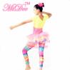 Buy cheap Amiable Dance Competition Costumes Yellow Pink T shirt Skirt Tiers Slender Leotard from wholesalers