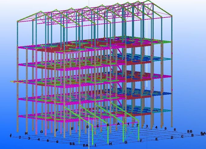 Q355B Grade Prefabricated Steel Structure Construction Columbia Hockey Stadium 6