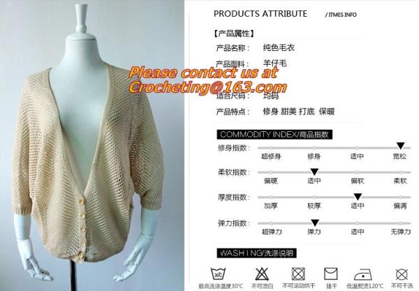 Buy cheap Women's Cardigan, Heart Pattern, Sweater Coat, Crochet, autumn Knit, Top, black Blouse from wholesalers