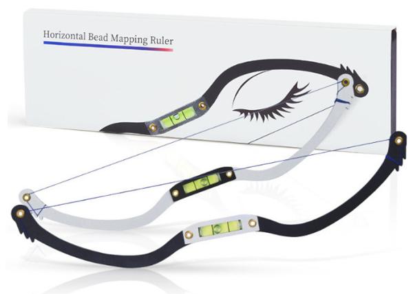 Buy cheap Black Eyebrow Ruler Microblading Mapping String Marker from wholesalers