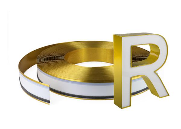 Buy cheap 3d Signs Advertising Brush Gold Aluminum Channelume Channel Letter from wholesalers