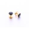 Buy cheap Fashion Round Stud Earring Simple black color Earring Designs For Women And Men from wholesalers
