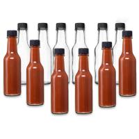 Buy cheap Hot Sauce Empty Amber Glass Storage Bottles 150ml Antitear QZH product