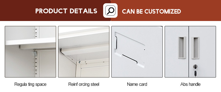 1mm Thickness Steel Office Cupboard Knocked Down Structure Office Furniture