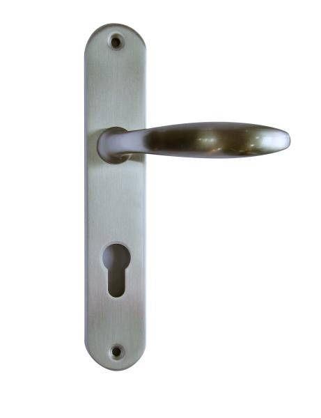 Buy cheap Wooden Door Plating Casting Zinc Alloy DIN Door Handle Set from wholesalers