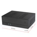 Black Silver 8cm Fan 3mm Aluminium HTPC Cases