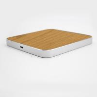 Buy cheap Ultra Thin Wooden Wireless Charger 10W Natural Bamboo Material for Smart Phones product