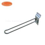 Supermarket Slatwall Display Hook Double Euro Slat Wall Accessories