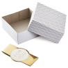 Buy cheap Striped 2 Pack Rigid Packaging Box Screen Printing UV Coating from wholesalers