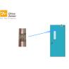 Buy cheap Single Swing Galvanized Steel Insulated Fire Door With Vision Panel For Apartment from wholesalers