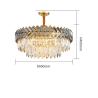 Buy cheap Creative Crystal Chandelier Round/Rectangle Led Living Dining Room Lamp hotel chandelier(WH-CY-196) from wholesalers