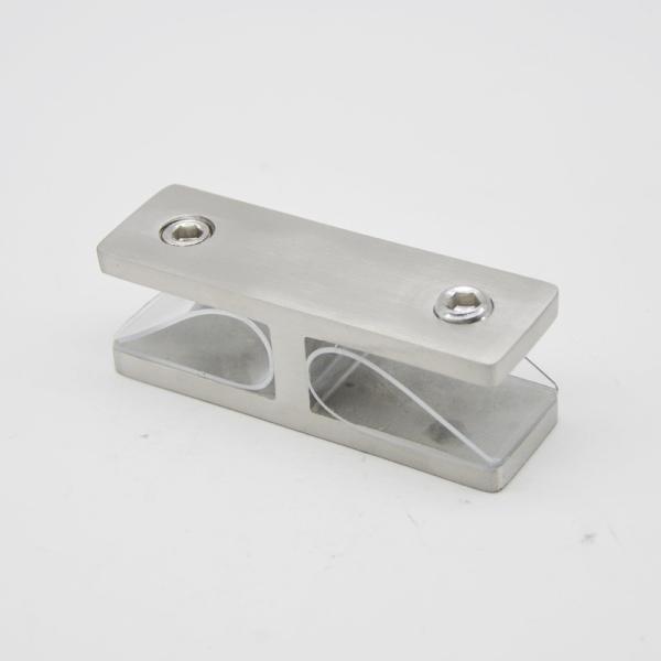 Stainless steel Glass connector 180 degree RS2313 plus, 80X25mm, thickness 5mm,