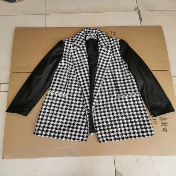 Buy cheap Stradivarius， Ladies Casual Coats Comb Pu Sleeve Good Design High Quality from wholesalers