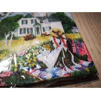Buy cheap Color Printed Paper Napkin Disposable 30×30cm Retro Idyllic product