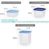 Buy cheap Stacking Square Storage Set - Dishwasher Safe & BPA Free - (6 Clear Containers + 6 Blue Lids) from wholesalers