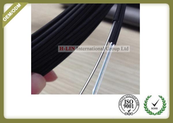 Black Color FTTH Fiber Optic Cable Non - Metal Strength Member With LSZH Outer