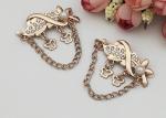 Customized Color Shoe Accessories Chains Corrosion Resistant 45MM Lead Free