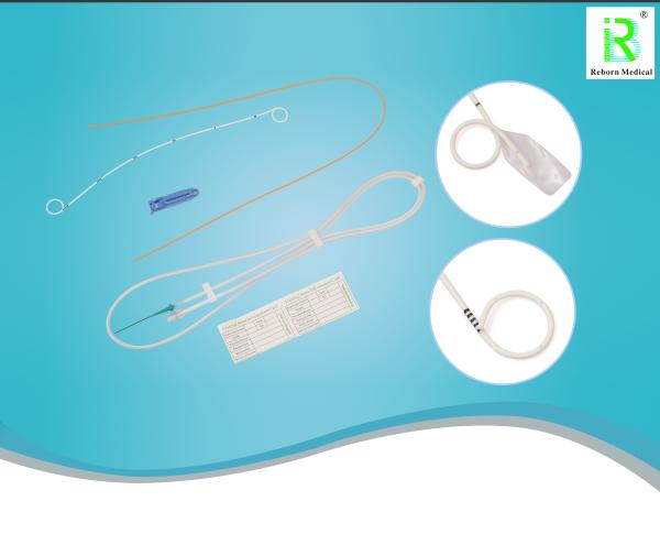 Buy cheap PE Pigtail Ureteral Stent Blue White Colour Length 15cm 28cm from wholesalers