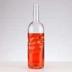 Wine Bottle 1L Clear Glass Bottle With Aluminum Cap Customized Logo