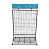 Buy cheap Multi-Functional Supermarket Retail Mesh Wire Hanging Display Rack With PVC Billboards from wholesalers