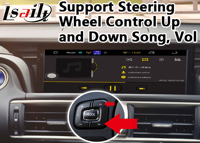 Lsailt Android Car Video Interface for 2017-2020 Lexus IS 300h Mouse Control, GPS Navigation Box for IS300h