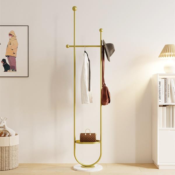 Buy cheap Modern Minimalist Movable Storage Floor Hanger Rack With Wheels from wholesalers
