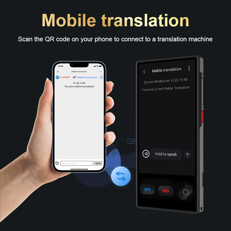 S35 AI Voice Smart Translator 4inch Portable ChatGPT Photo Scan Offline Translate Machine