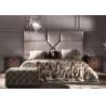 Buy cheap Silver Italian Bedroom Furniture Set Cama Lit Luxury King Beds For Home from wholesalers