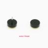 Buy cheap Free shipping fake ear plugs ear studs earrings for girls logo print anti-allergic piercing jewelrys from wholesalers