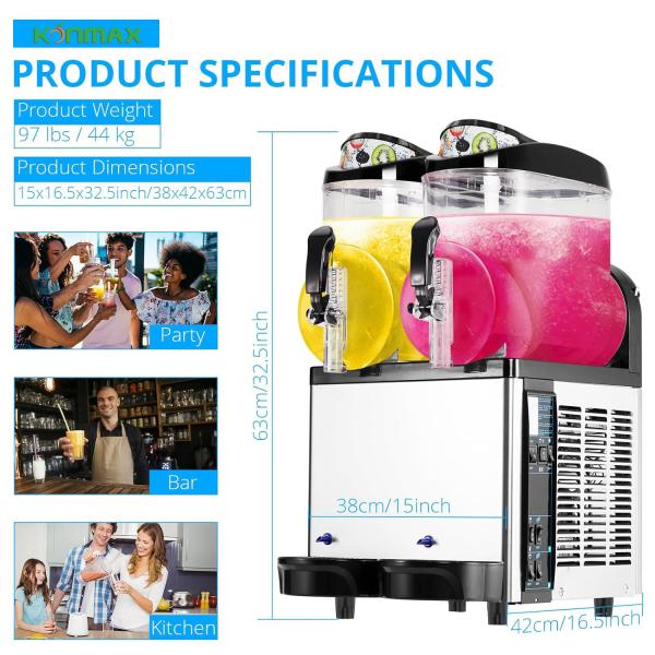 Buy cheap Frozen Cocktail Ice Slush Machine Beverage Smoothie Machine For Beverage Shop from wholesalers