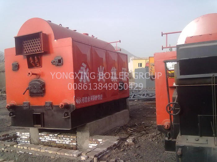 4 Ton Hand Feeding Biomass Fired Steam Boiler Industrial Palm Husks / Peanut Shells