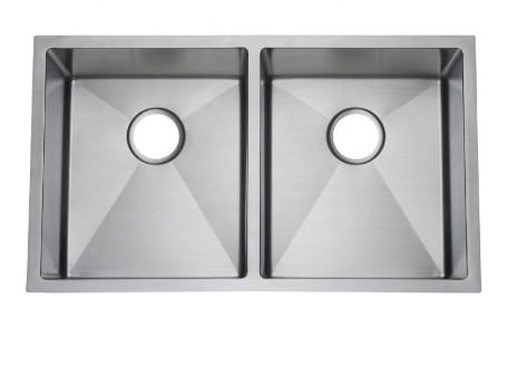 Buy cheap Undermount Double Bowl Brushed Stainless Steel Kitchen Sink from wholesalers