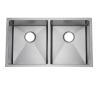 Buy cheap Undermount Double Bowl Brushed Stainless Steel Kitchen Sink from wholesalers