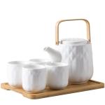 Sustainable Ceramic Type Porcelain Tea Set Of 6 Japanese White Tea Cups With