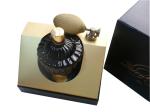 Black Gold Keepsake Gift Boxes Lid Buttom Style Family Perfume Display Box