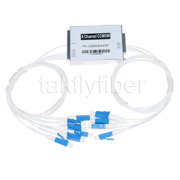 Mini CWDM 8CH Mux Demux WDM Compact Coarse Wavelength Division Multiplexer High